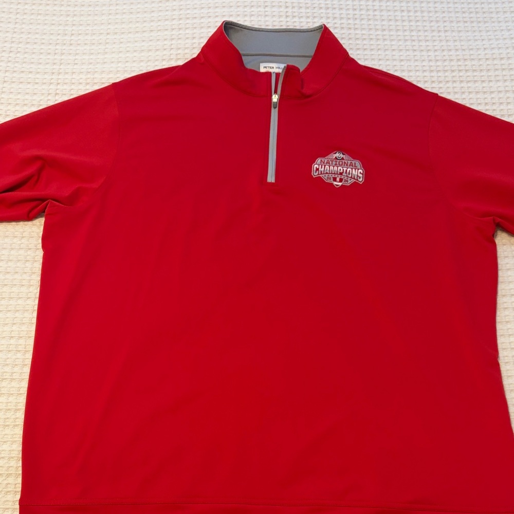 Peter Millar 2024 Ohio State National Champions 1/4 Zip